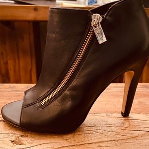 Isola Leather Open Toe Boots